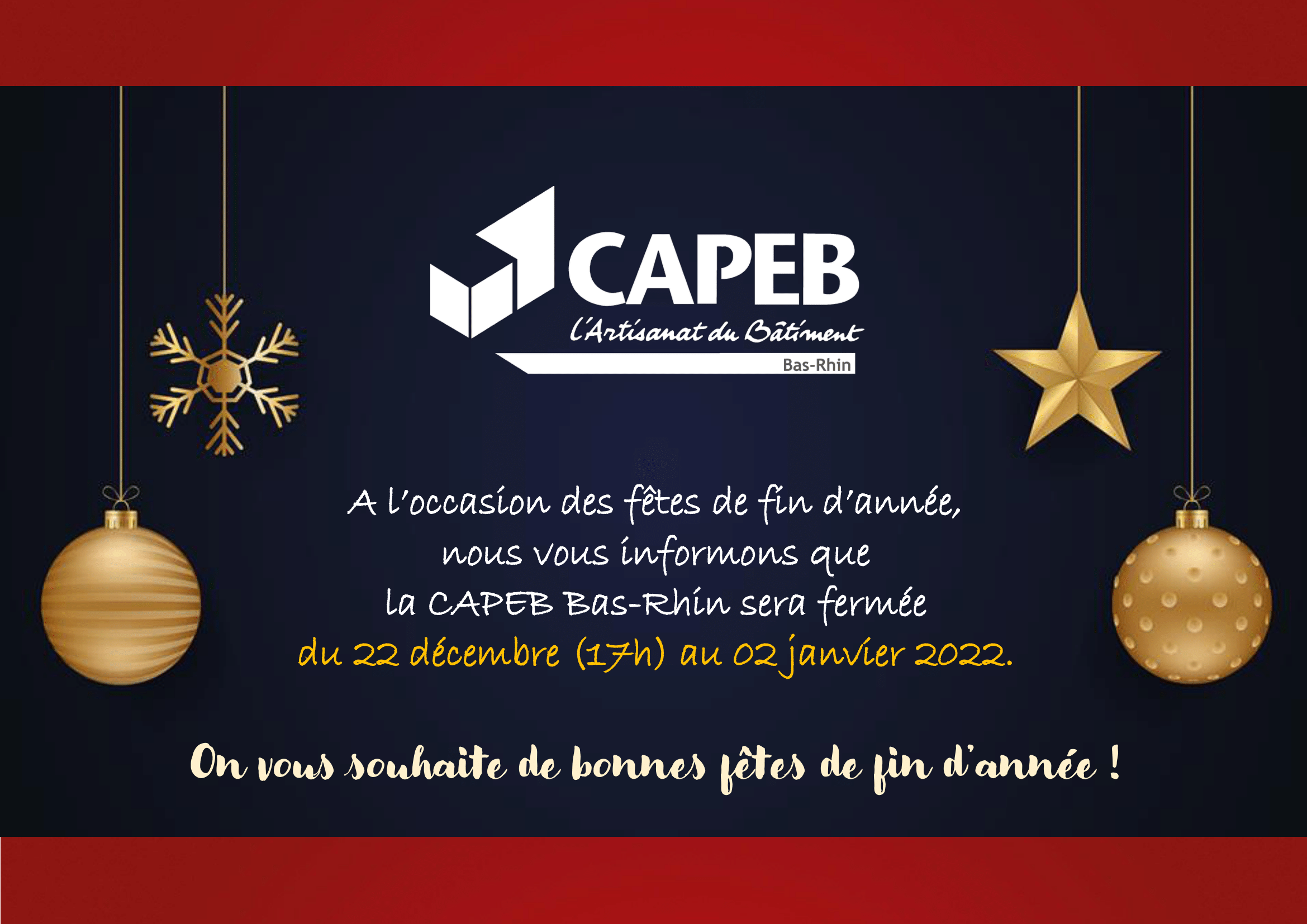 Fermeture Des Locaux De La CAPEB 67 CAPEB