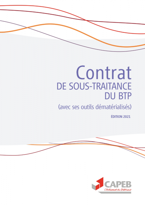 Novembre Mise Jour Du Contrat Type De Sous Traitance Du Btp De La