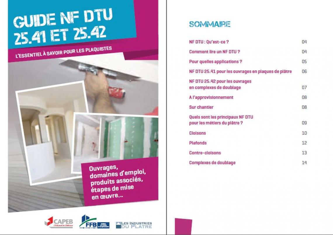 NF DTU 25.1 - Enduits intérieurs en plâtre DTU 25 - Plâtrerie